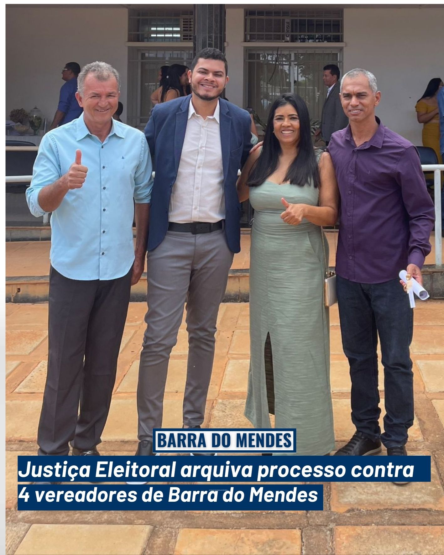 BARRA DO MENDES: ​Justiça Eleitoral arquiva processo contra 4 vereadores de Barra do Mendes