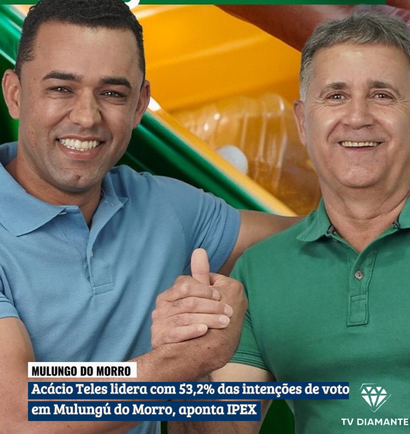 MULUNGU DO MORRO:Acácio Teles lidera com 53,2% das intenções de voto em Mulungú do Morro, aponta IPEX