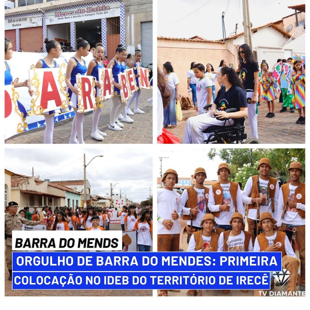 BARRA DO MENDES: Orgulho de Barra do Mendes: Primeira Colocação no IDEB do Território de Irecê