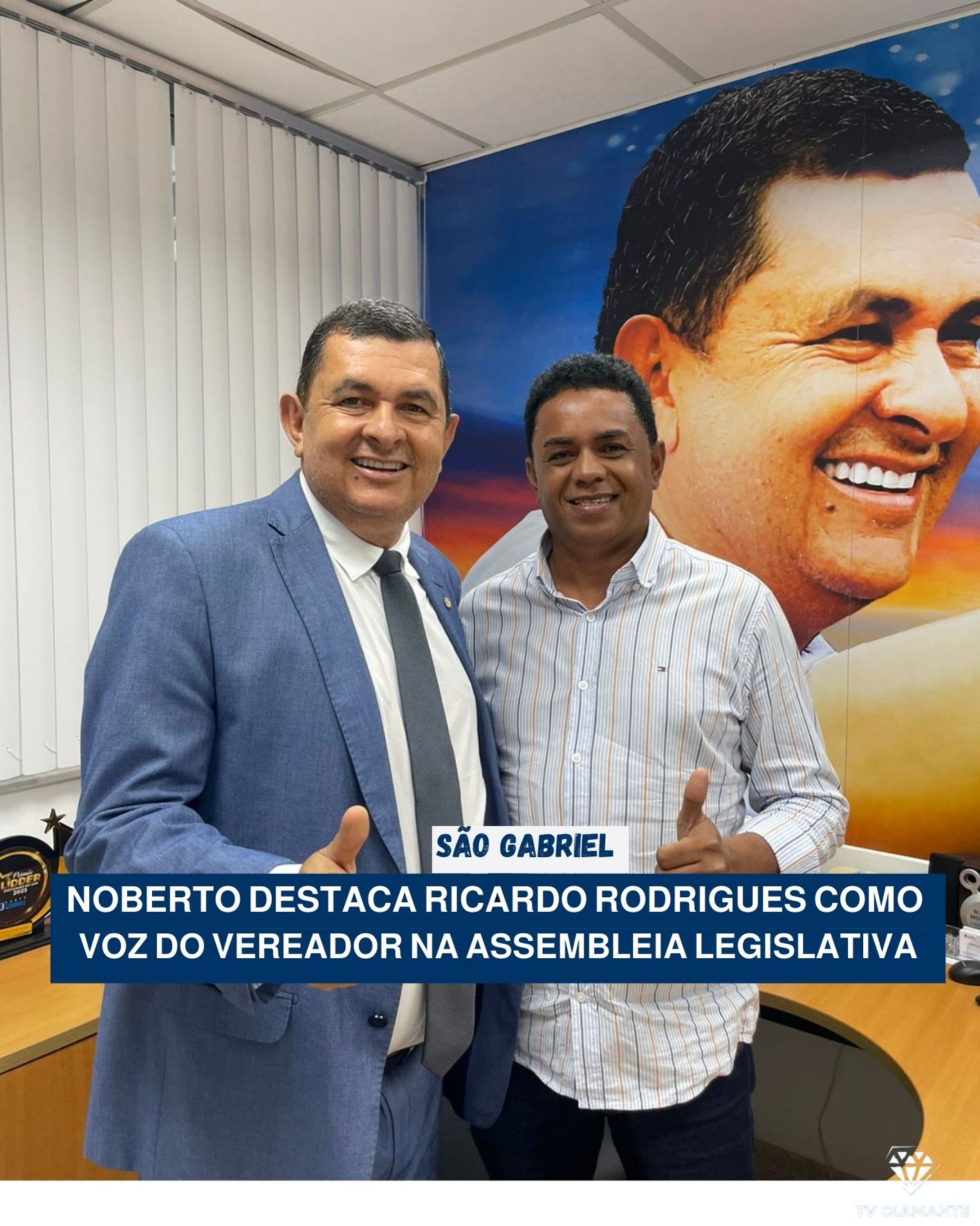 SÃO GABRIEL: Noberto destaca Ricardo Rodrigues como voz do vereador na Assembleia Legislativa