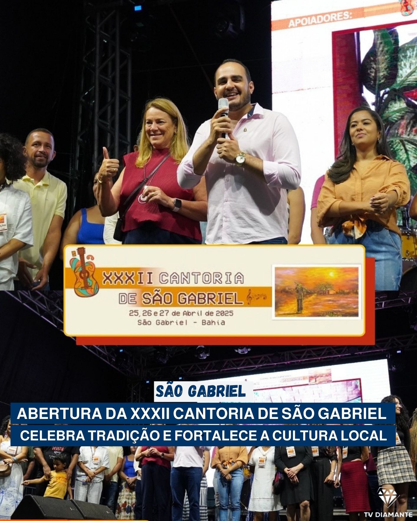 SÃO GABRIEL: ABERTURA DA XXXII CANTORIA DE SÃO GABRIEL CELEBRA TRADIÇÃO E FORTALECE A CULTURA LOCAL