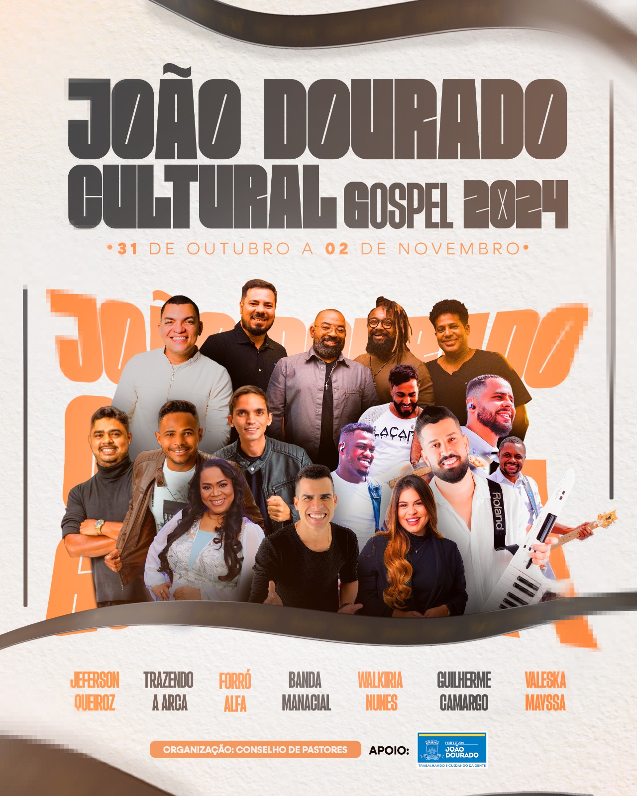 JOÃO DOURADO: CULTURAL GOSPEL 2024: PROGRAMAÇÃO COMPLETA É DIVULGADA