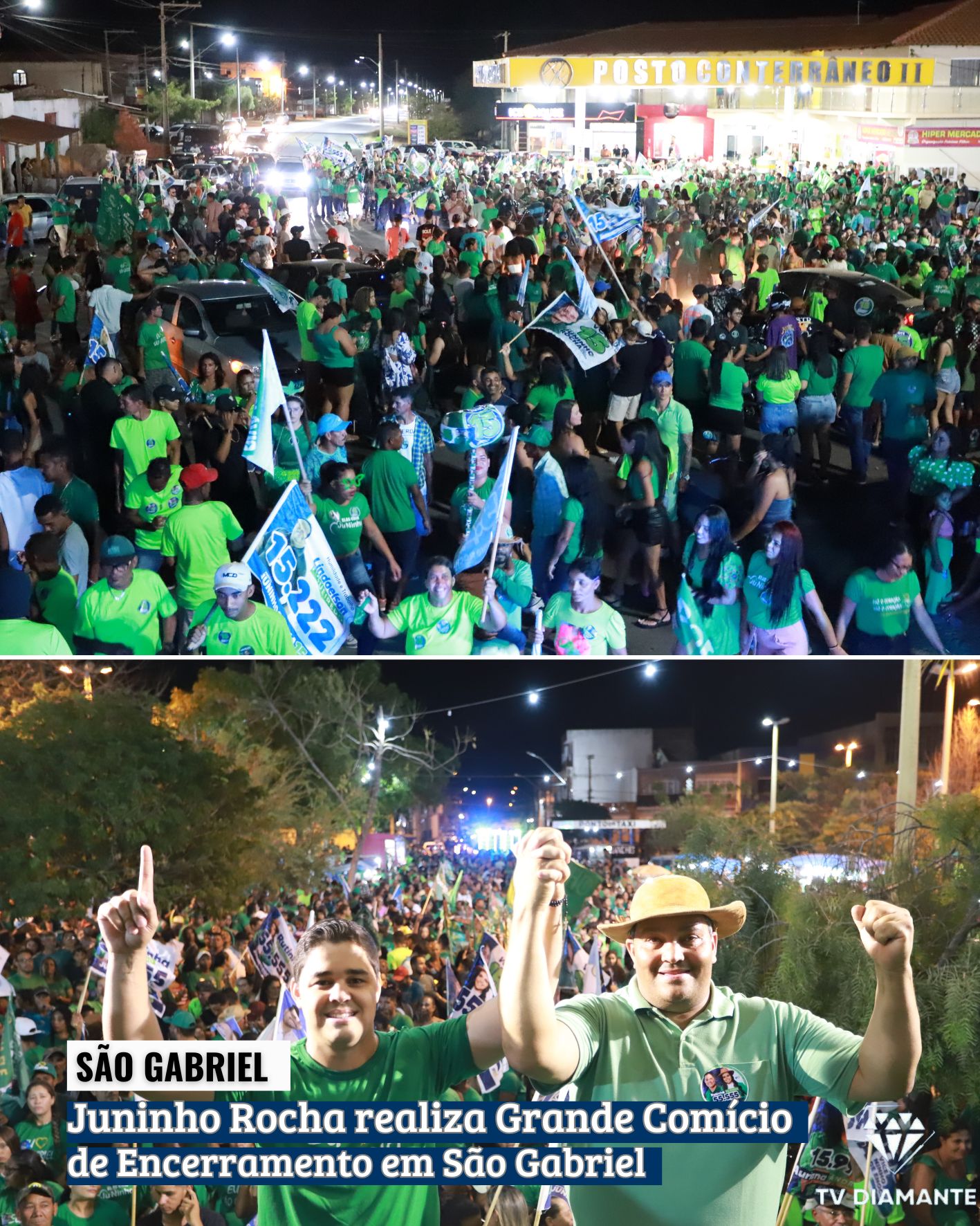 SÃO GABRIEL; Juninho Rocha realiza Grande Comício de Encerramento em São Gabriel