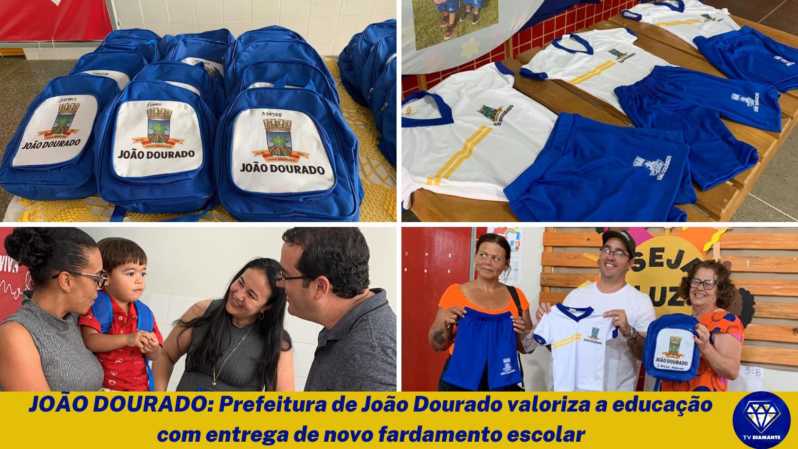 Prefeitura de João Dourado valoriza a educação com entrega de novo fardamento escolar