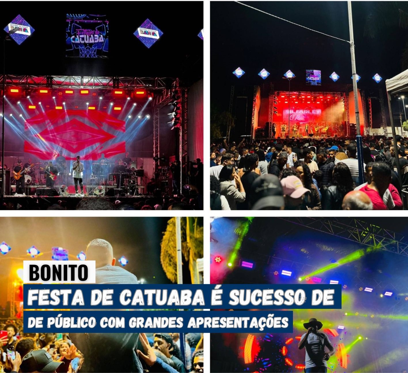 BONITO-BA:FESTA DE CATUABA É SUCESSO DE PÚBLICO COM GRANDES APRESENTAÇÕES