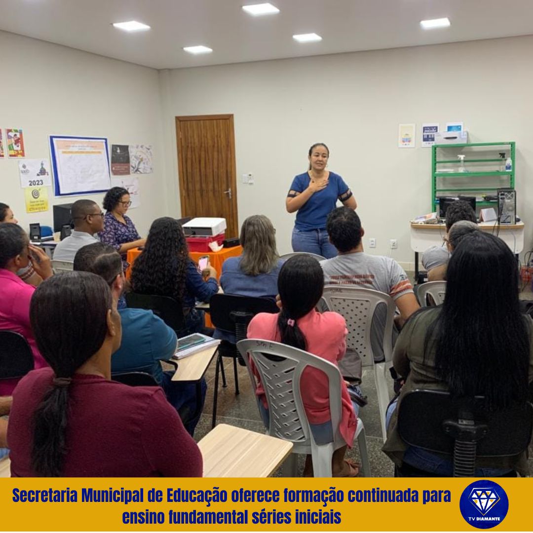 ​Secretaria Municipal de Educação oferece formação continuada para ensino fundamental séries iniciais