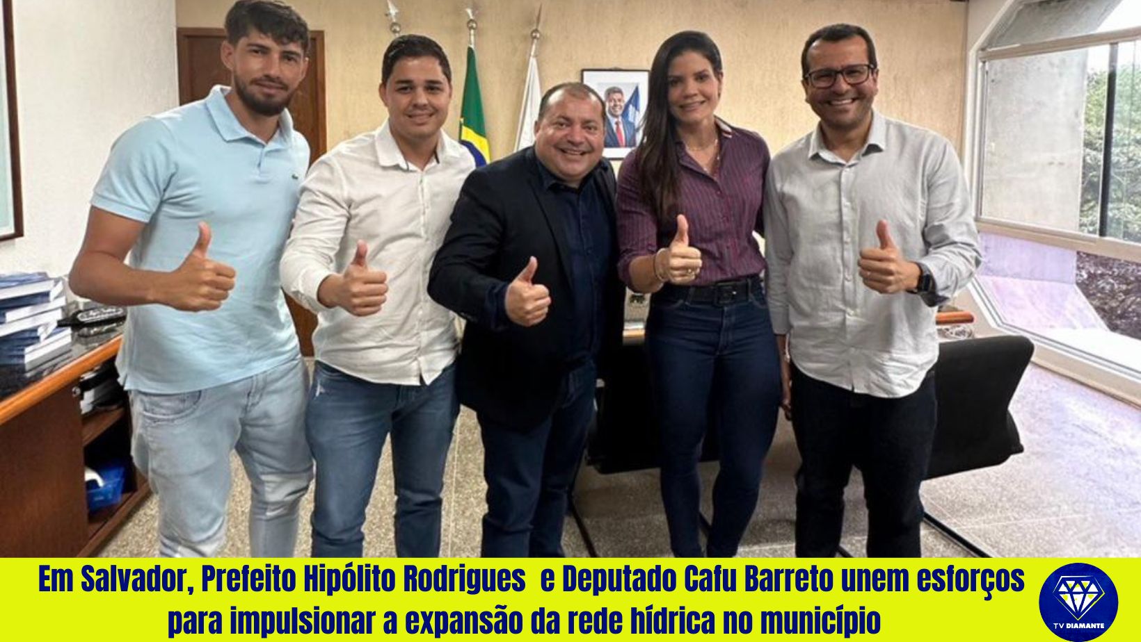 Em Salvador, Prefeito Hipólito Rodrigues  e Deputado Cafu Barreto unem esforços para impulsionar a expansão da rede hídrica no município