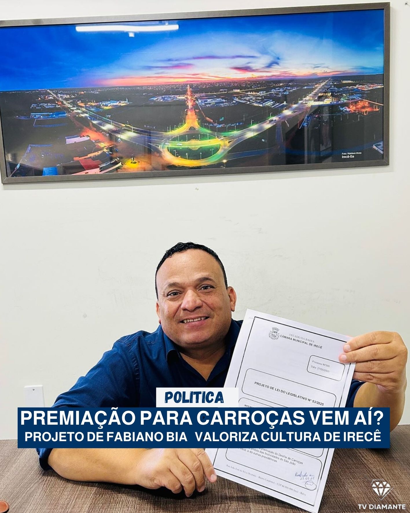IRECÊ:Premiação para carroças vem aí? Projeto de Fabiano Bia  valoriza cultura de Irecê