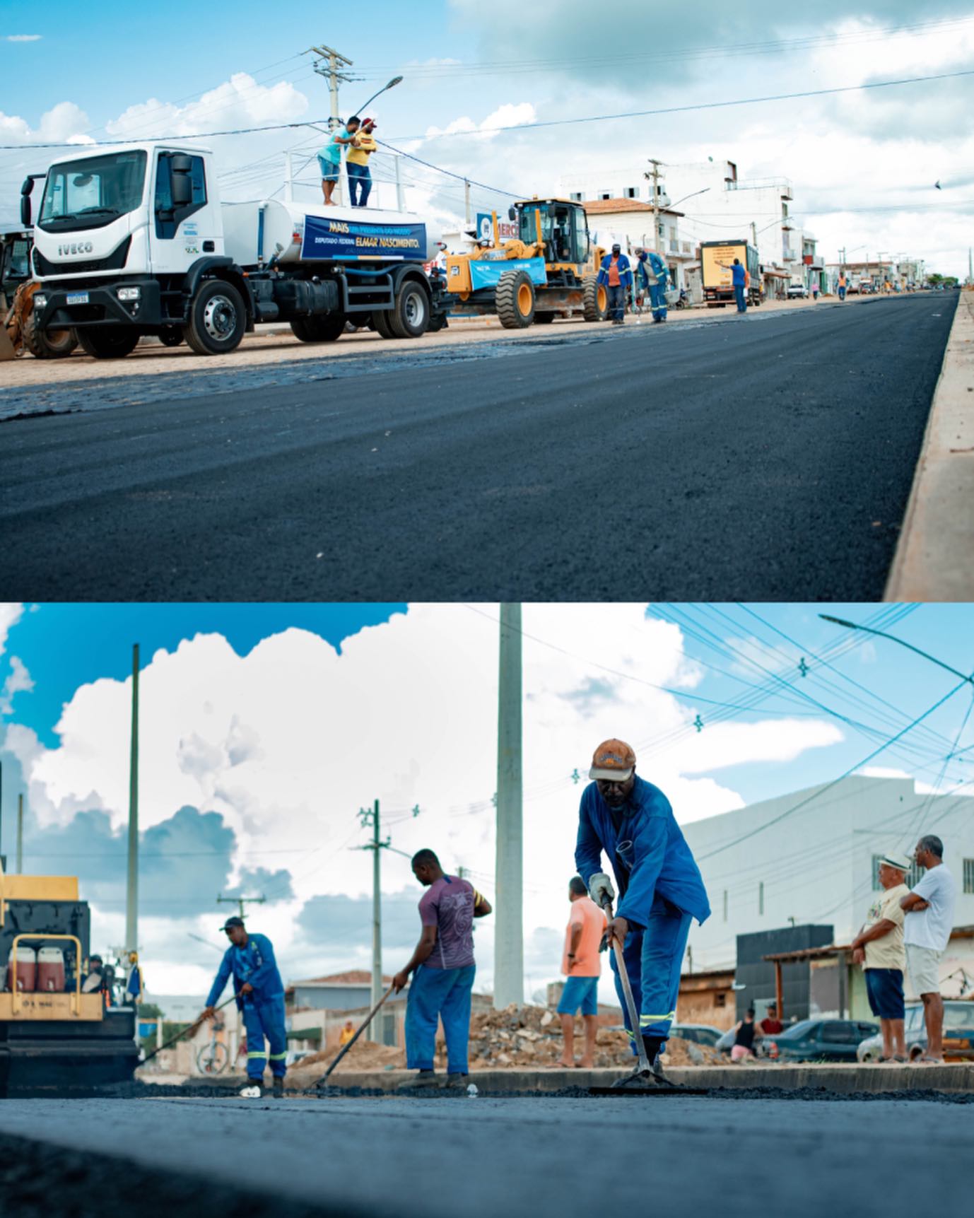 JOÃO DOURADO: Modernização aos Sábados: Iniciado Recapeamento na Av. José Alves de Andrade
