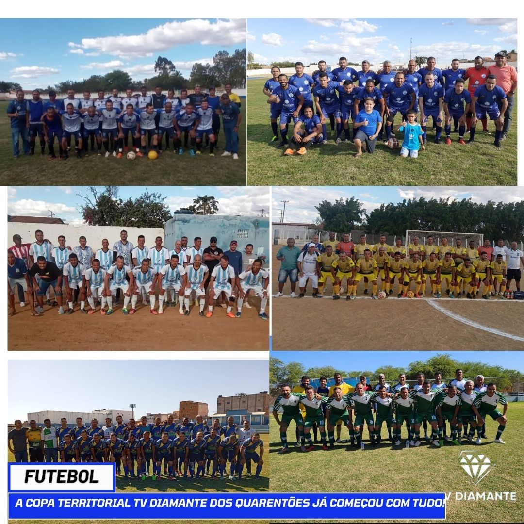 FUTEBOL:​A Copa Territorial TV Diamante dos Quarentões Já Começou com Tudo!