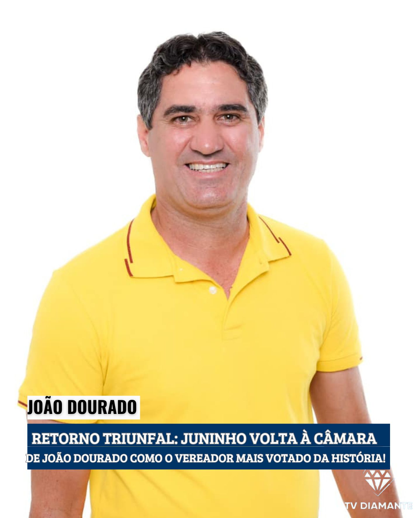 JOÃO DOURADO: ​RETORNO TRIUNFAL: JUNINHO VOLTA À CÂMARA DE JOÃO DOURADO COMO O VEREADOR MAIS VOTADO DA HISTÓRIA!
