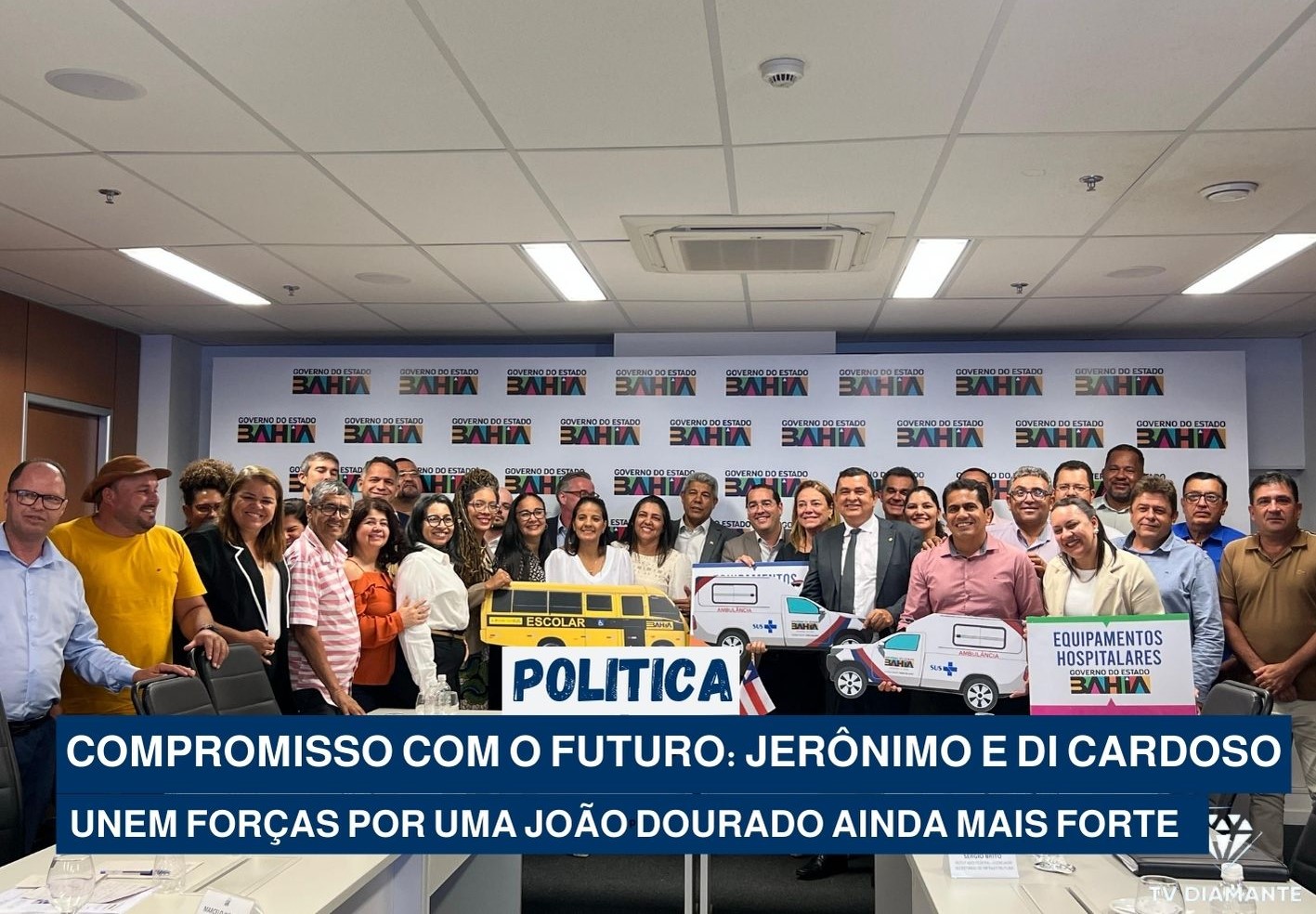 POLITICA:COMPROMISSO COM O FUTURO: JERÔNIMO E DI CARDOSO UNEM FORÇAS POR UMA JOÃO DOURADO AINDA MAIS FORTE
